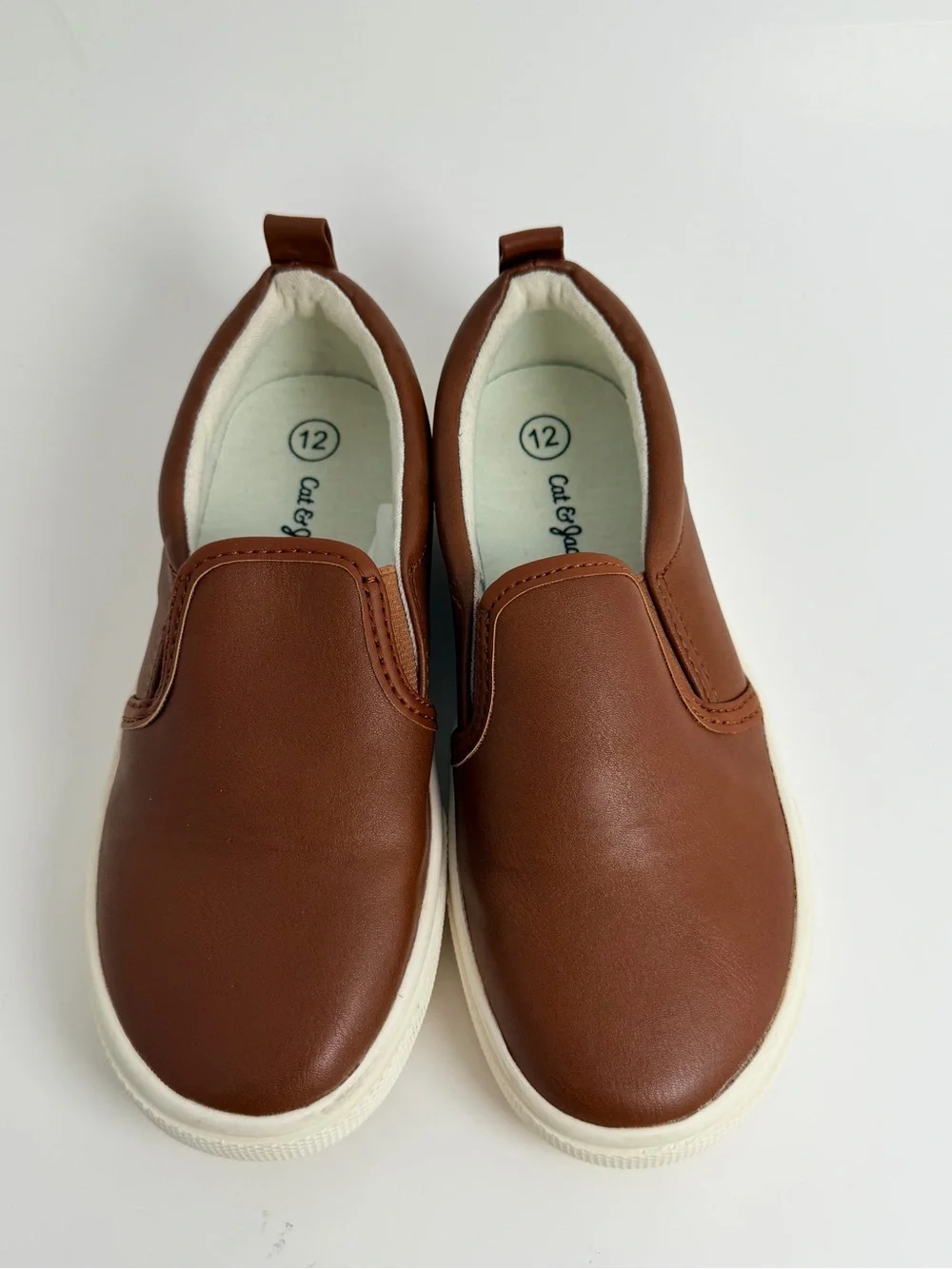 Cat & Jack Brown Slip-On Kids Dress Shoes